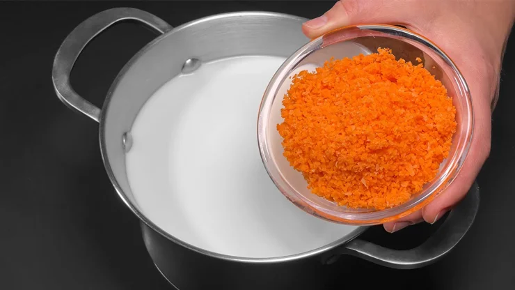 NO ONE Has Done Anything Like This! Just Add Carrots To Boiling Milk, The Result Will Blow Your Mind!